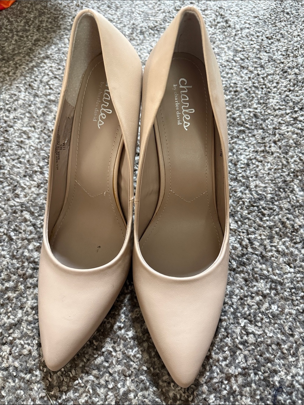 Barely worn. Charles By Charles David Blush Pointed-Toe Pumps